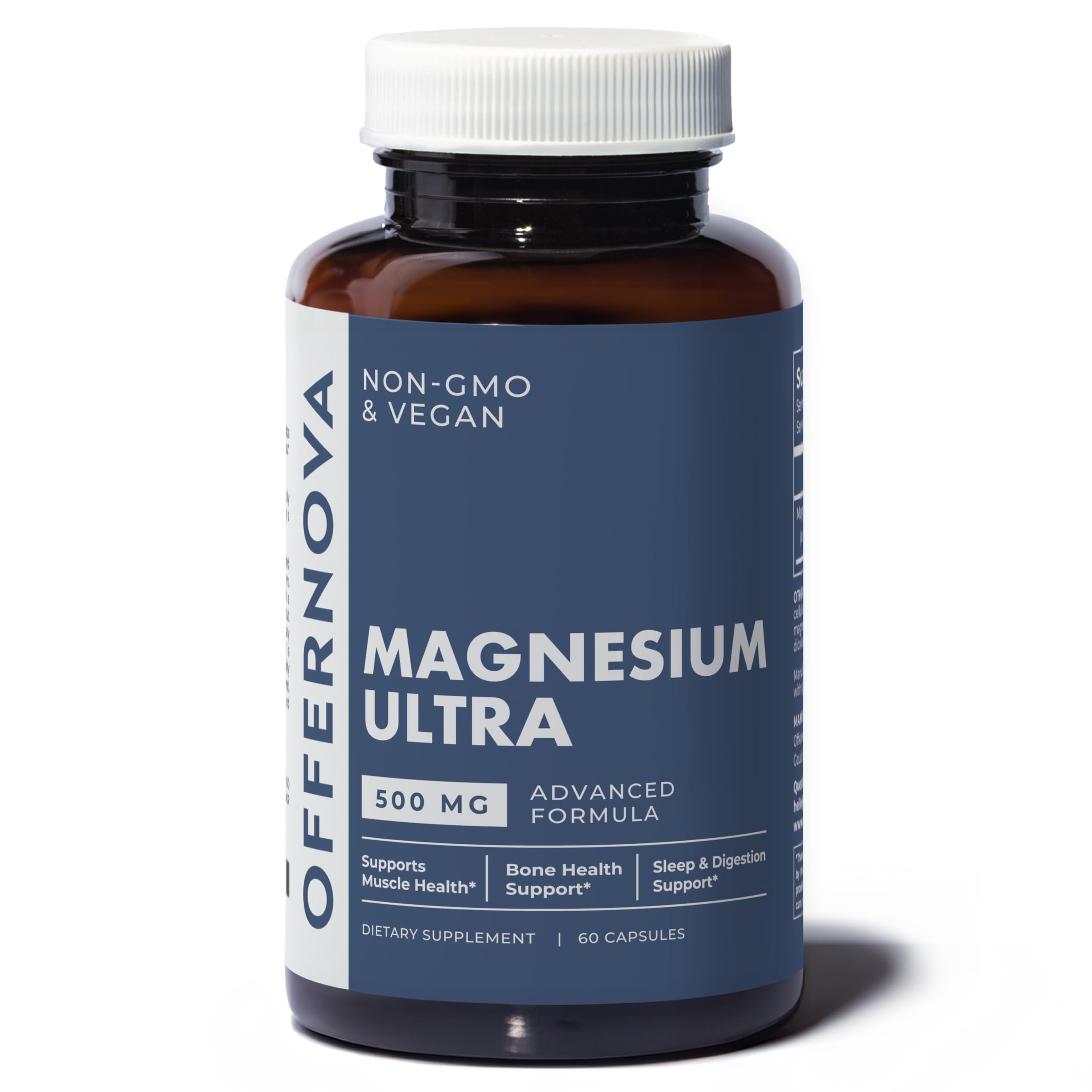 Offernova Magnesium Ultra 500mg capsules front view