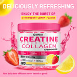 OFFPTE Creatine Gummies strawberry-lemon flavour close-up