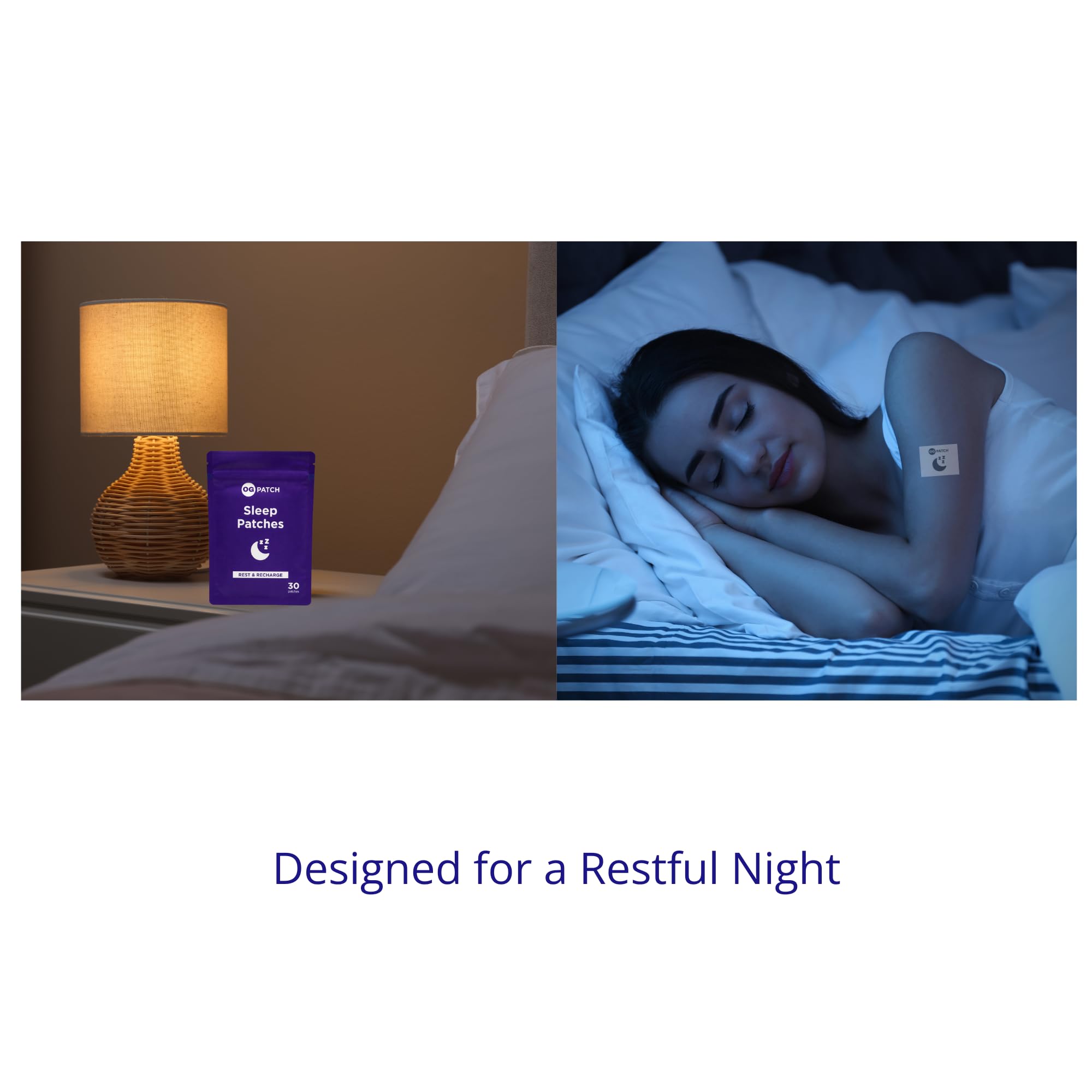 OGPATCH Sleep Transdermal Patches on bedside table