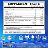 OH MY CHEWY Folic Acid Gummies on a wooden table with fresh blueberries