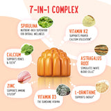 OH MY CHEWY Gummies for Kids & Teens back view with ingredient list
