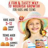 OH MY CHEWY Gummies for Kids & Teens displayed with fresh fruit