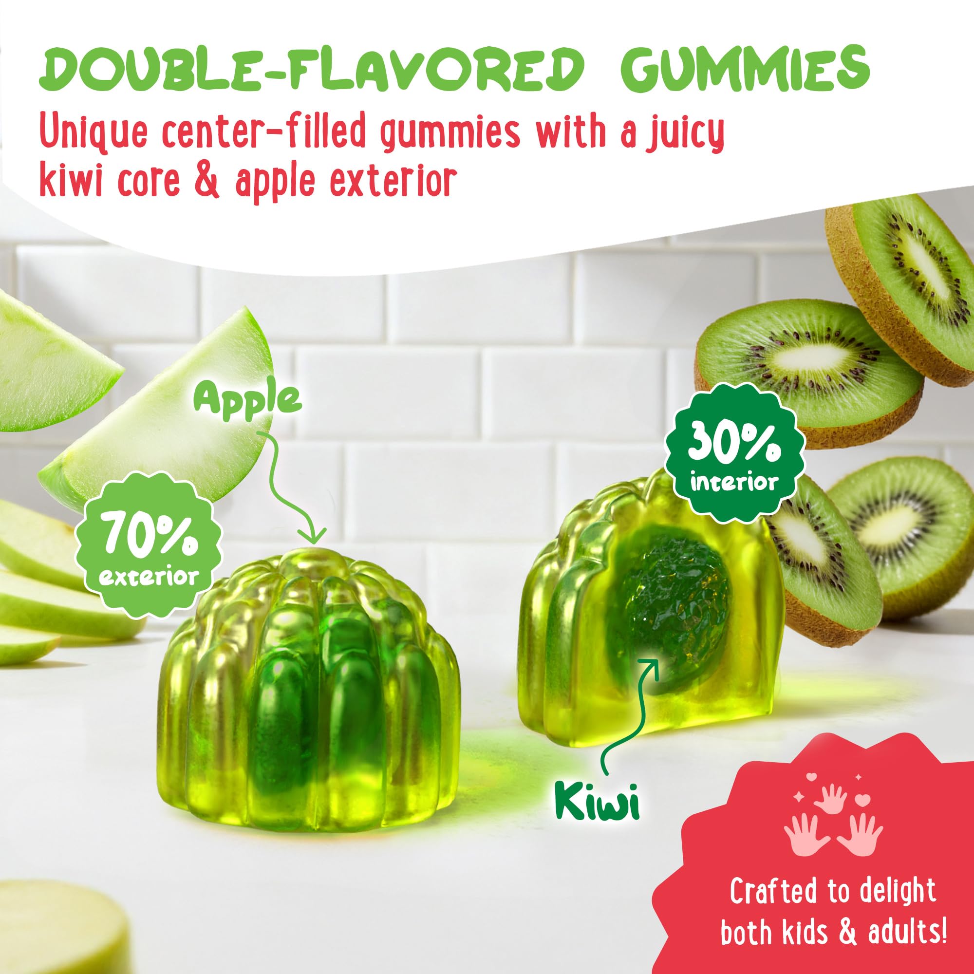 OH MY CHEWY Magnesium Gummies close-up of gummies