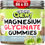 OH MY CHEWY Magnesium Gummies front view with packaging