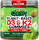OH MY CHEWY Vitamin D3 & K2 Gummies front view