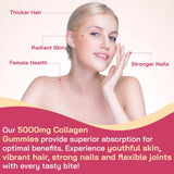 OHaboth Multi-Collagen Gummies lifestyle scene with a glass of water