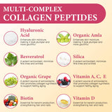 OHaboth Multi-Collagen Gummies with a spoonful of gummies