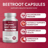 OIMTUE Beet Root Powder Capsules 1300mg capsules close-up