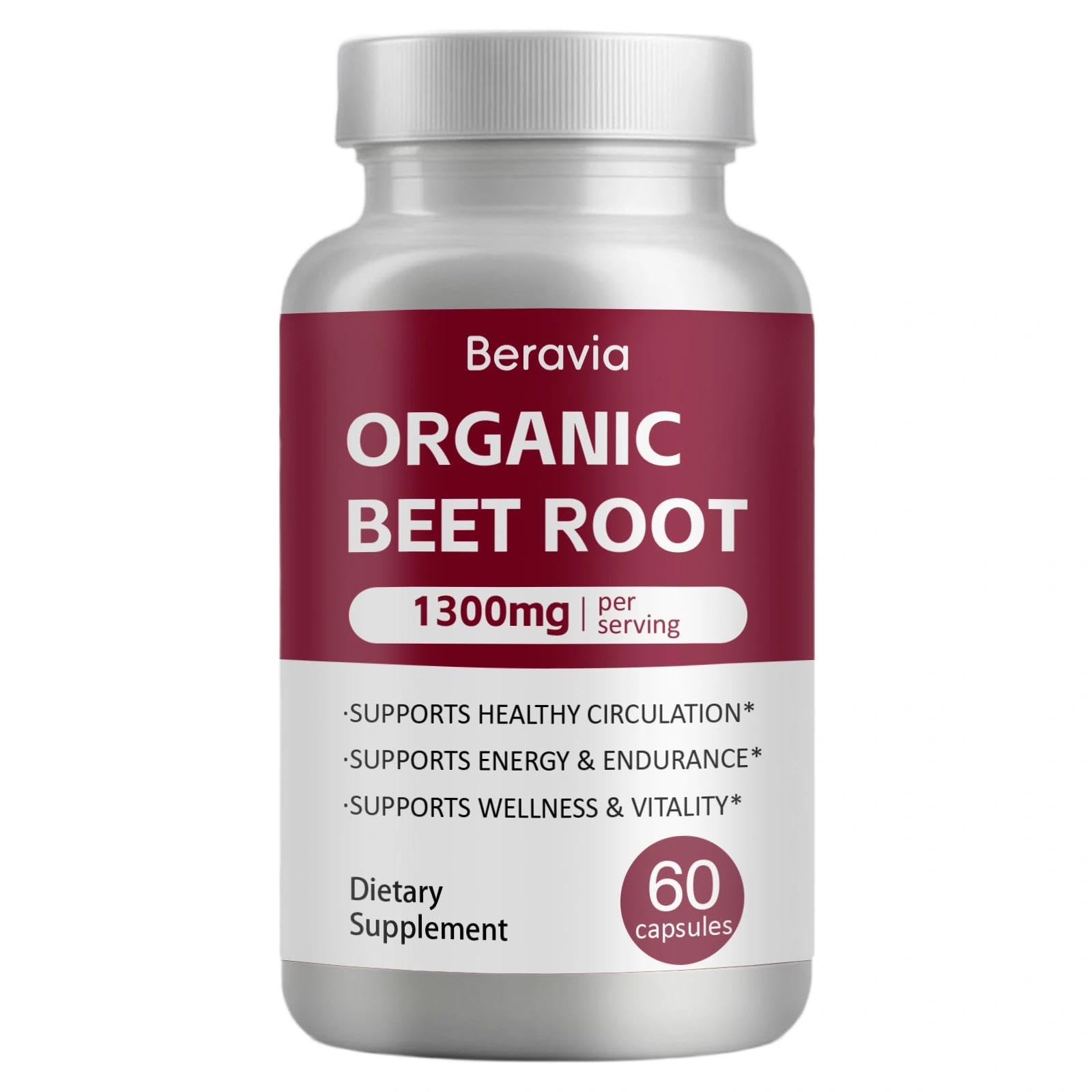 OIMTUE Beet Root Powder Capsules 1300mg front view