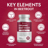 OIMTUE Beet Root Powder Capsules 1300mg side view