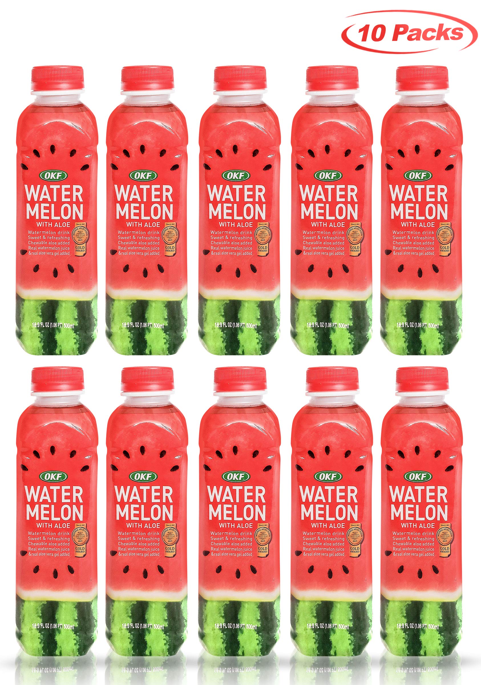 OKF Watermelon Aloe Vera Juice bottle design