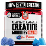Old School Labs Creatine Gummies blue raspberry flavour front view