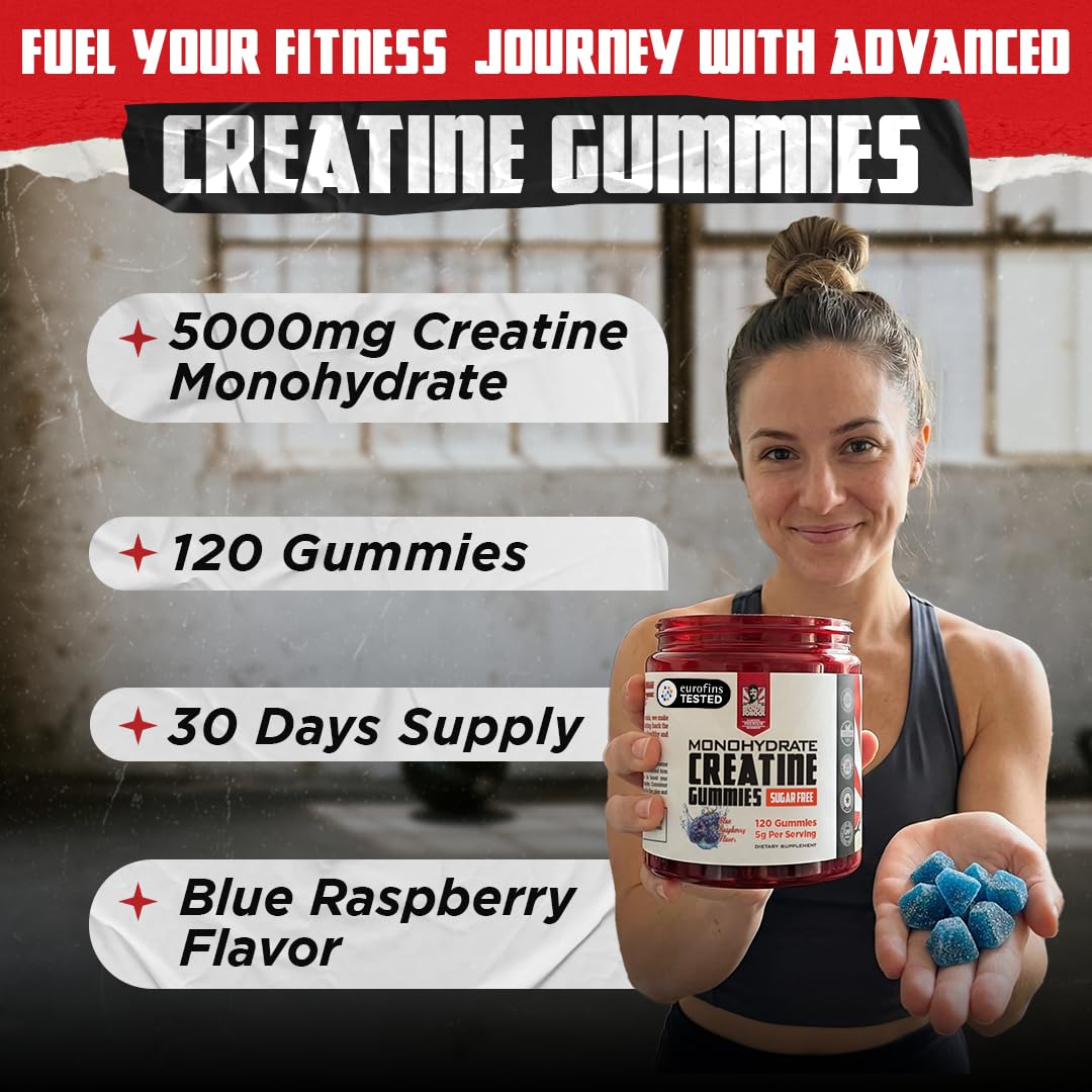 Old School Labs Creatine Gummies nutritional information on label