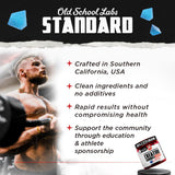Old School Labs Creatine Gummies with blue raspberry fruit