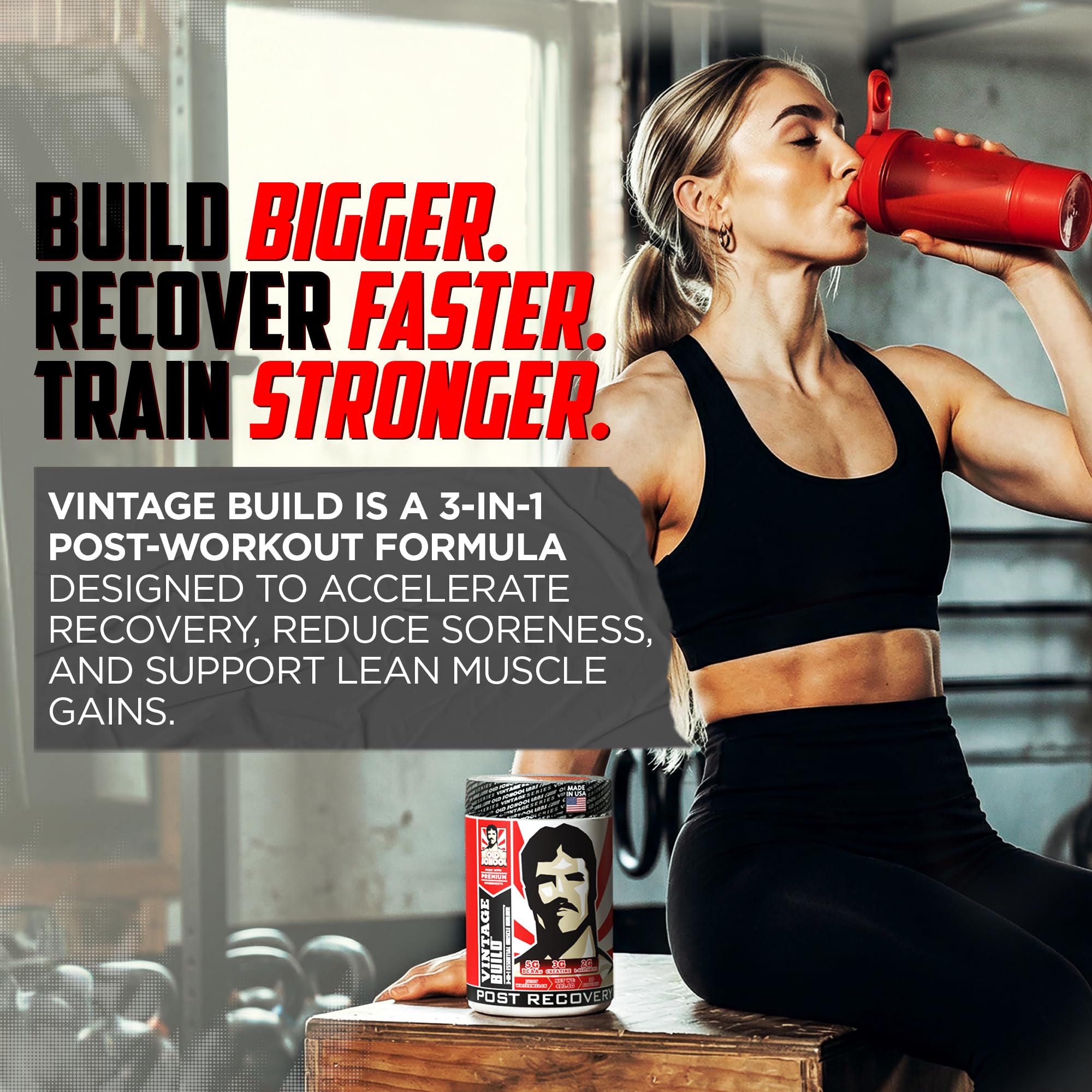 Old School Labs Vintage Build BCAA Powder Juicy Watermelon flavour