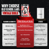 Old School Labs Vintage Build BCAA Powder scoop and powder