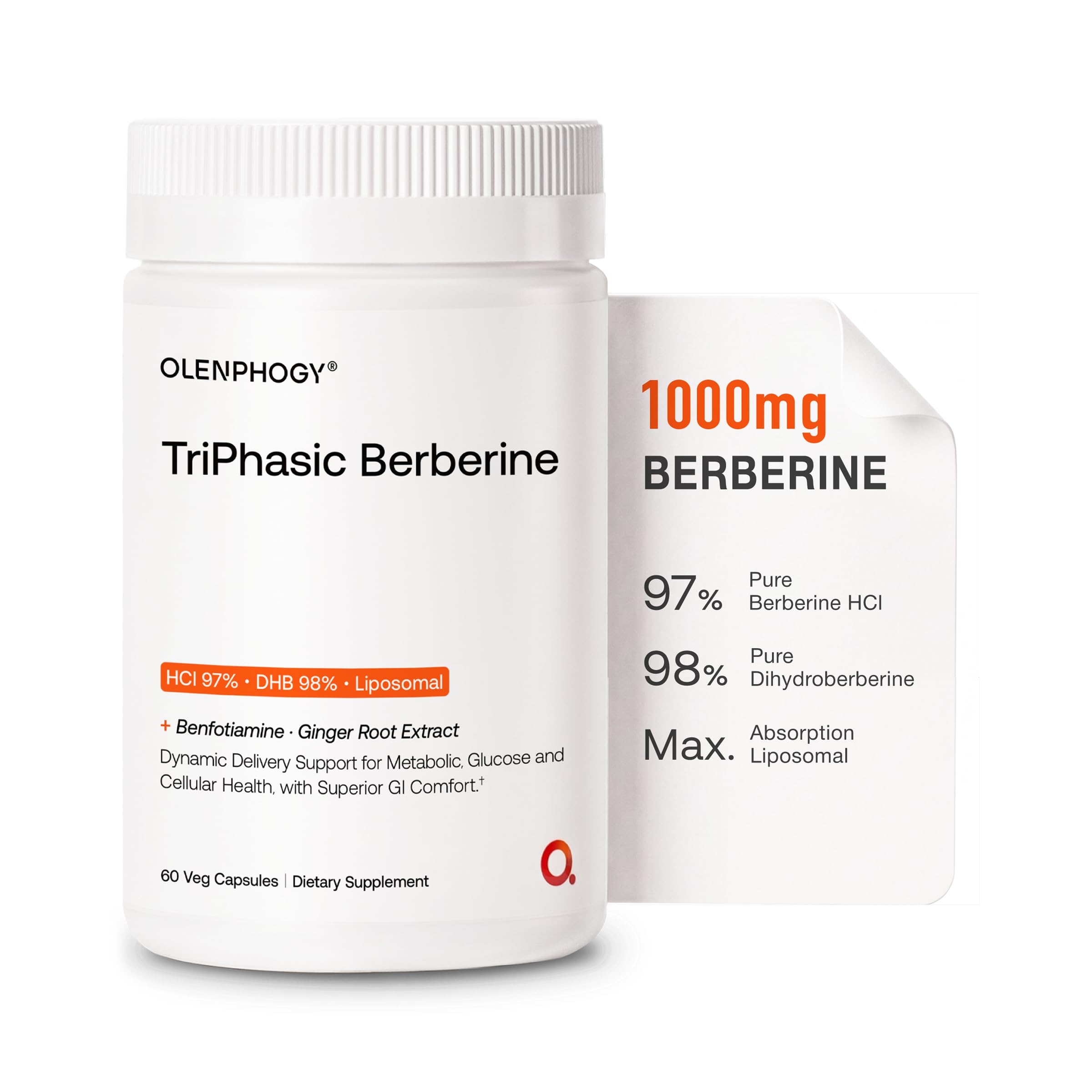 Olenphogy Triple-Phase Berberine Supplement bottle front view
