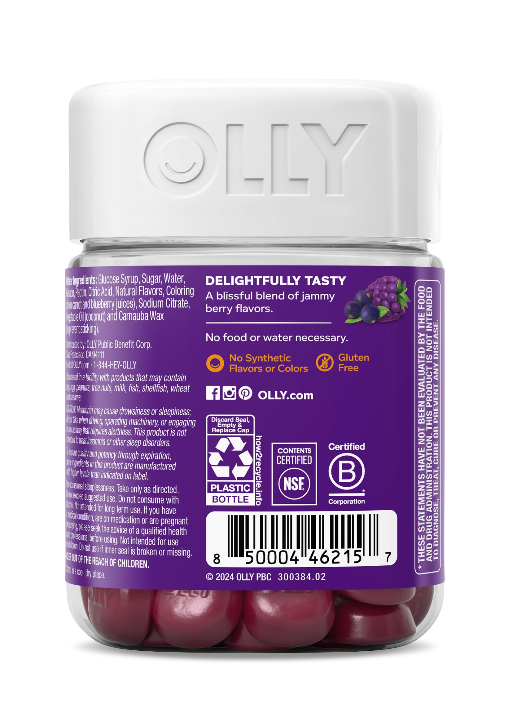 OLLIE daily wellness Sleep + Elderberry Gummies displayed with other OLLY products