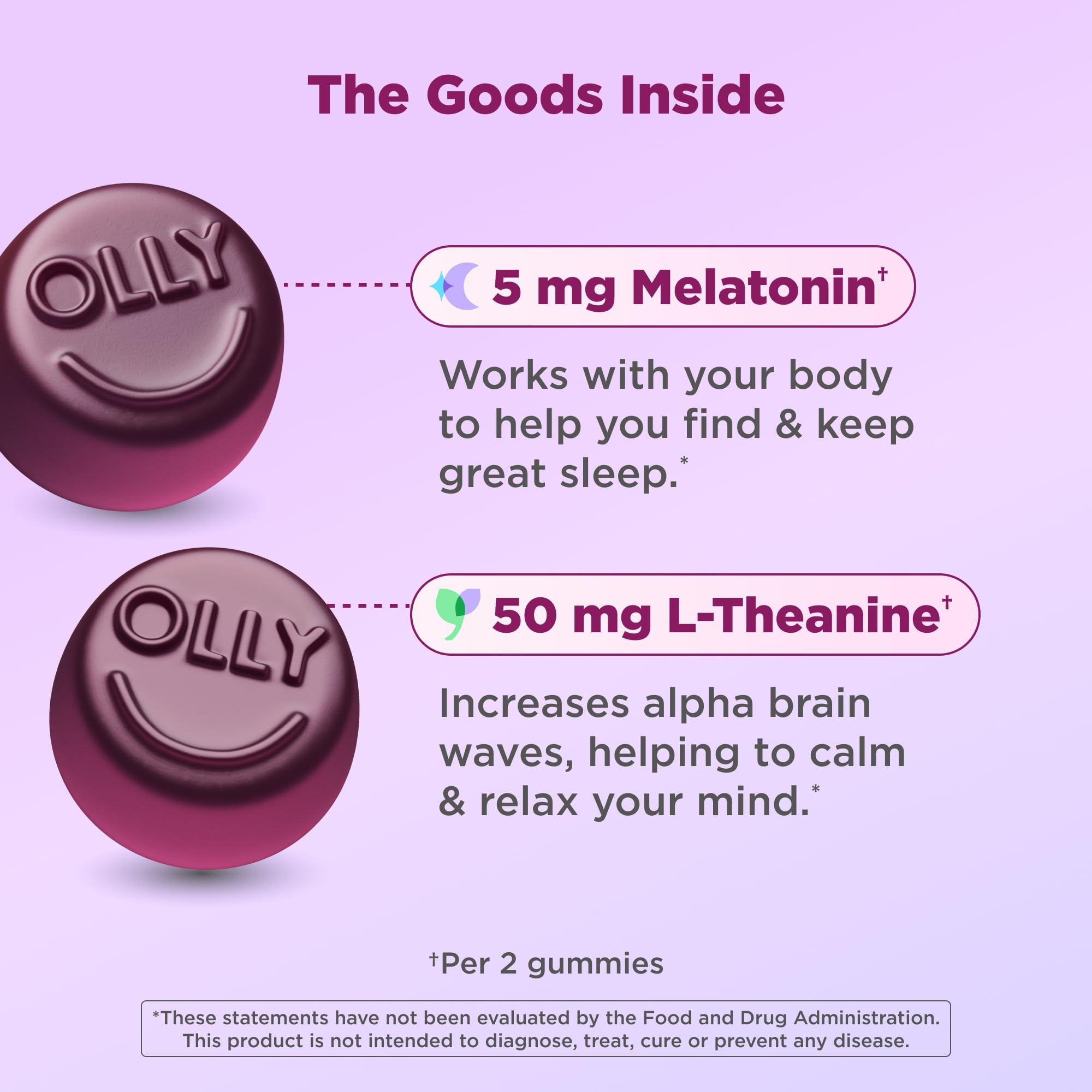 OLLIE Extra Strength Sleep Gummies bottle with Blackberry flavour