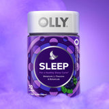 OLLIE Gummy Supplement 70 Count bottle with mint leaves