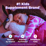 OLLIE Kids Sleep Gummies packaging back view with nutritional information