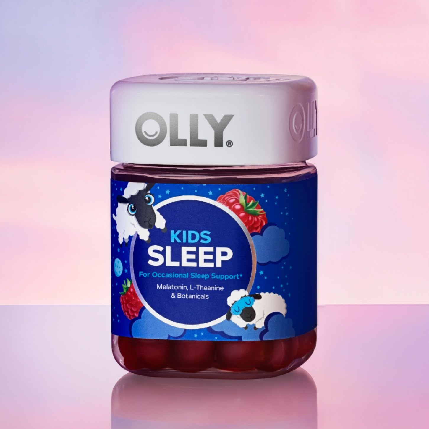 OLLIE Kids Sleep Gummy with other bedtime essentials