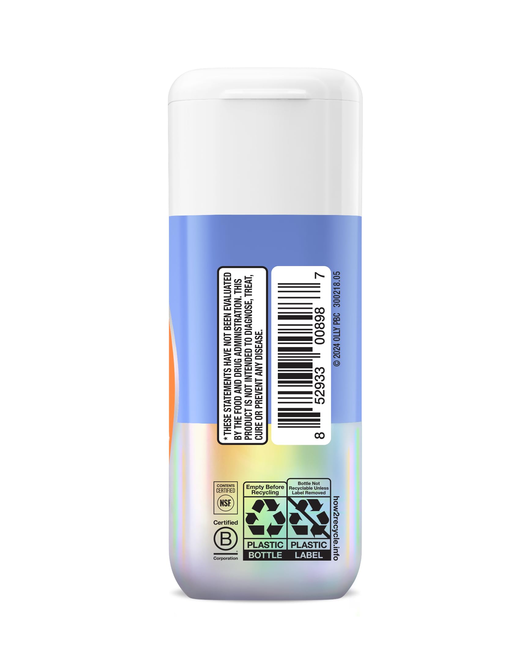 OLLY Beat the Capsules displayed with other self-care products