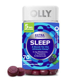 OLLY Extra Strength Sleep Gummies front view with packaging