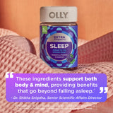 OLLY Extra Strength Sleep Gummies ingredients list