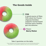 OLLy Fiber Gummy Rings strawberry watermelon flavour