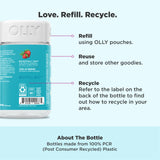 OLLY Goodbye Stress Gummies ingredients list on packaging