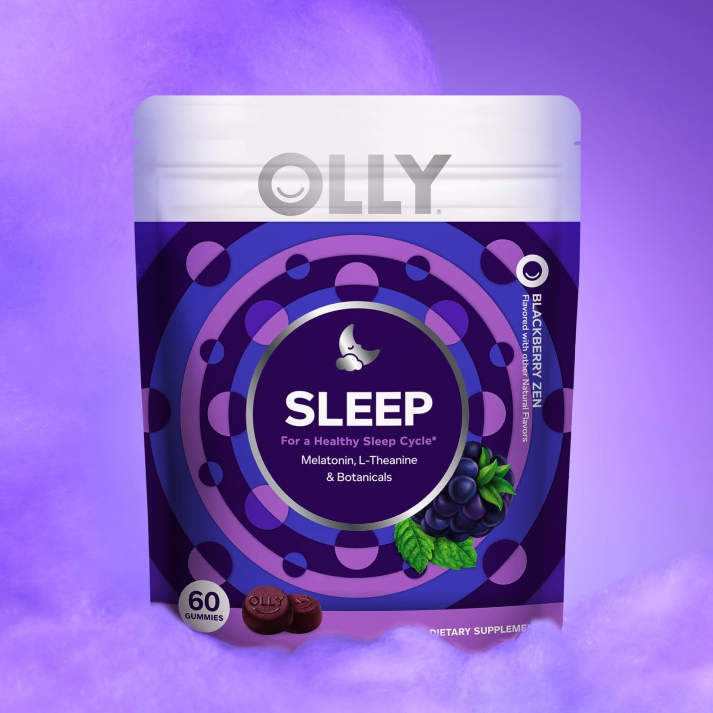 OLLy Gummy Supplement packaging details