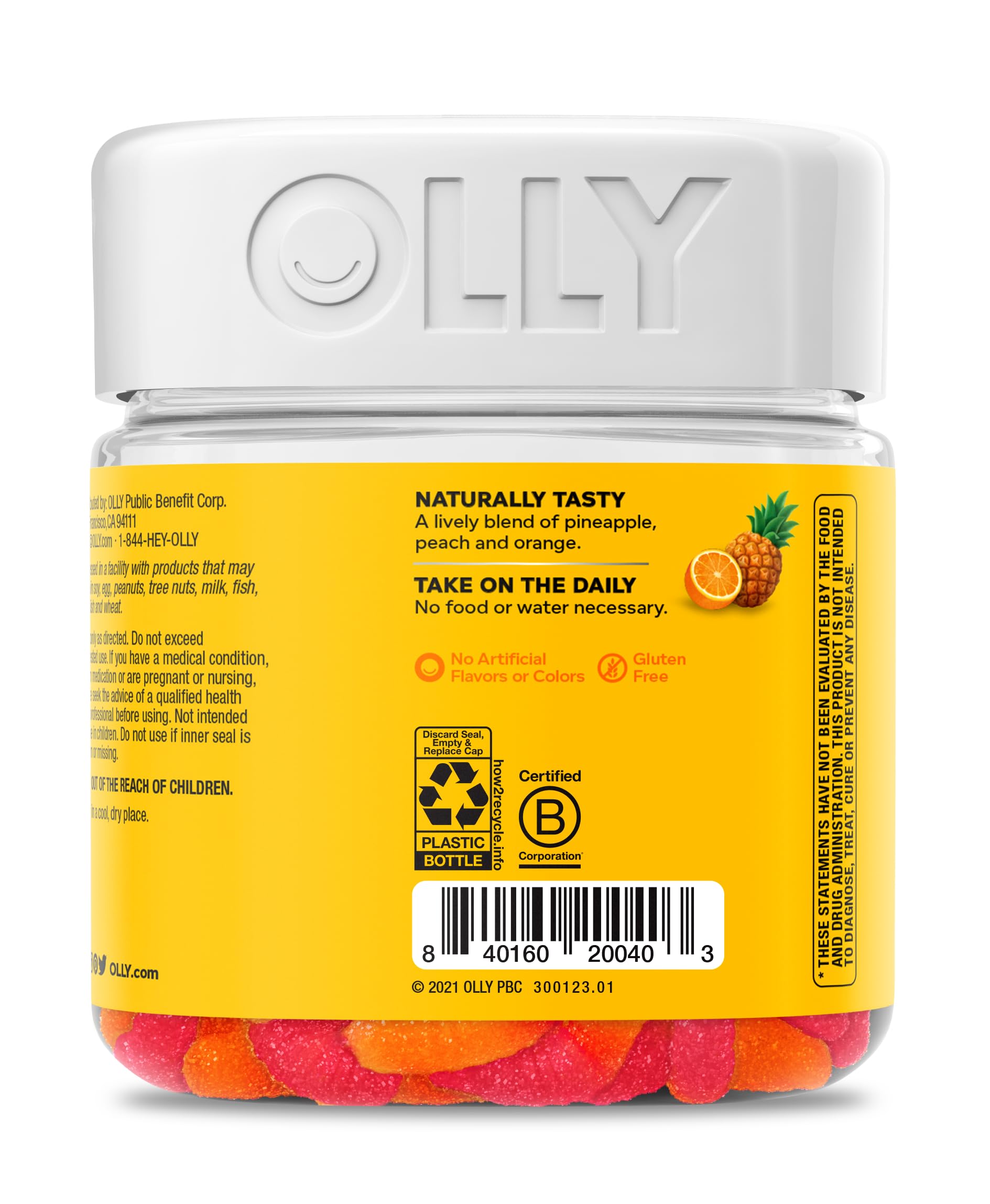 OLLY Hello Happy Gummy Worms ingredients list