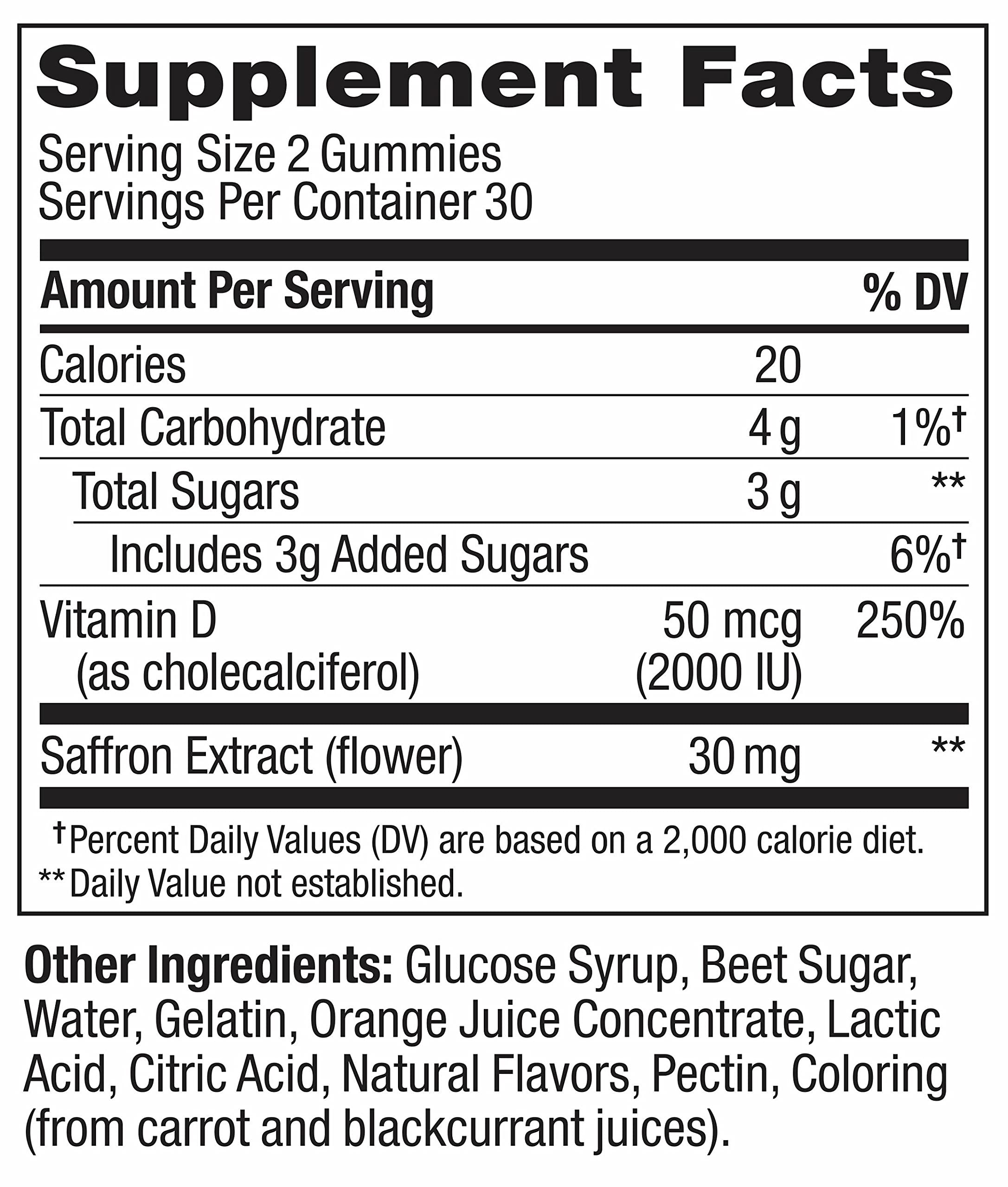 OLLY Hello Happy Gummy Worms product details on display
