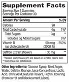 OLLY Hello Happy Gummy Worms product details on display