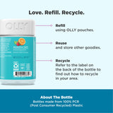 OLLY Kids Chillax Gummies label side view with ingredients list