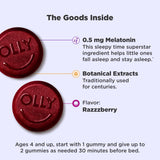 OLLY Kids Sleep Gummies red raspberry flavour close-up