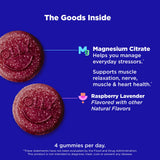 OLLY Magnesium Gummies Raspberry Lavender gummies close-up