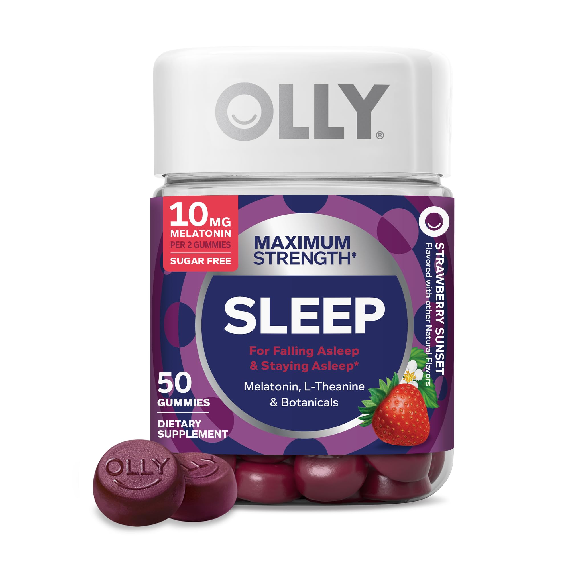OLLy Maximum Strength Gummies front view with packaging
