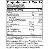 OLLY Muscle use Sleep Gummies packaging with nutritional information