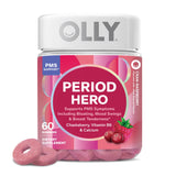 OLLY Period Hero Gummies Cran-Raspberry flavour front view