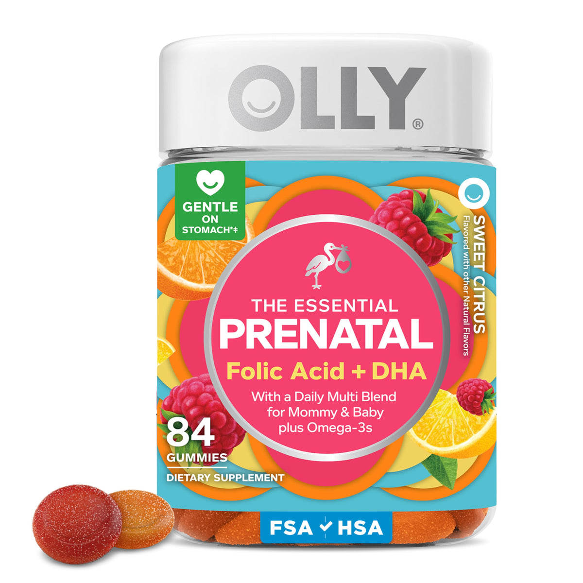OLLY Prenatal Multi Gummies 84 Count front view