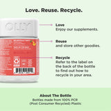 OLLy Probiotic + Prebiotic Gummies bottle side view