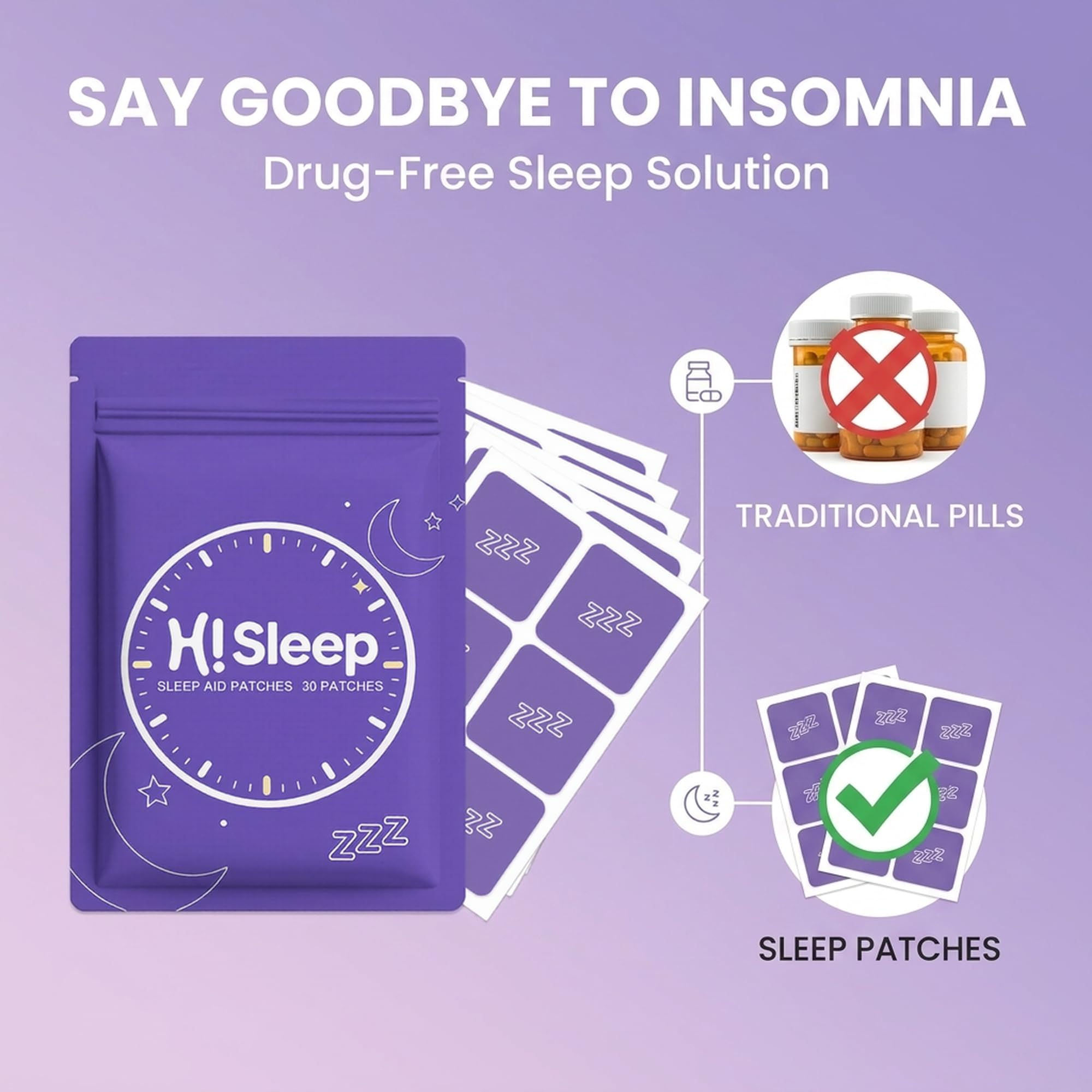 OLNUITEXL Melatonin Sleep Patches application on skin