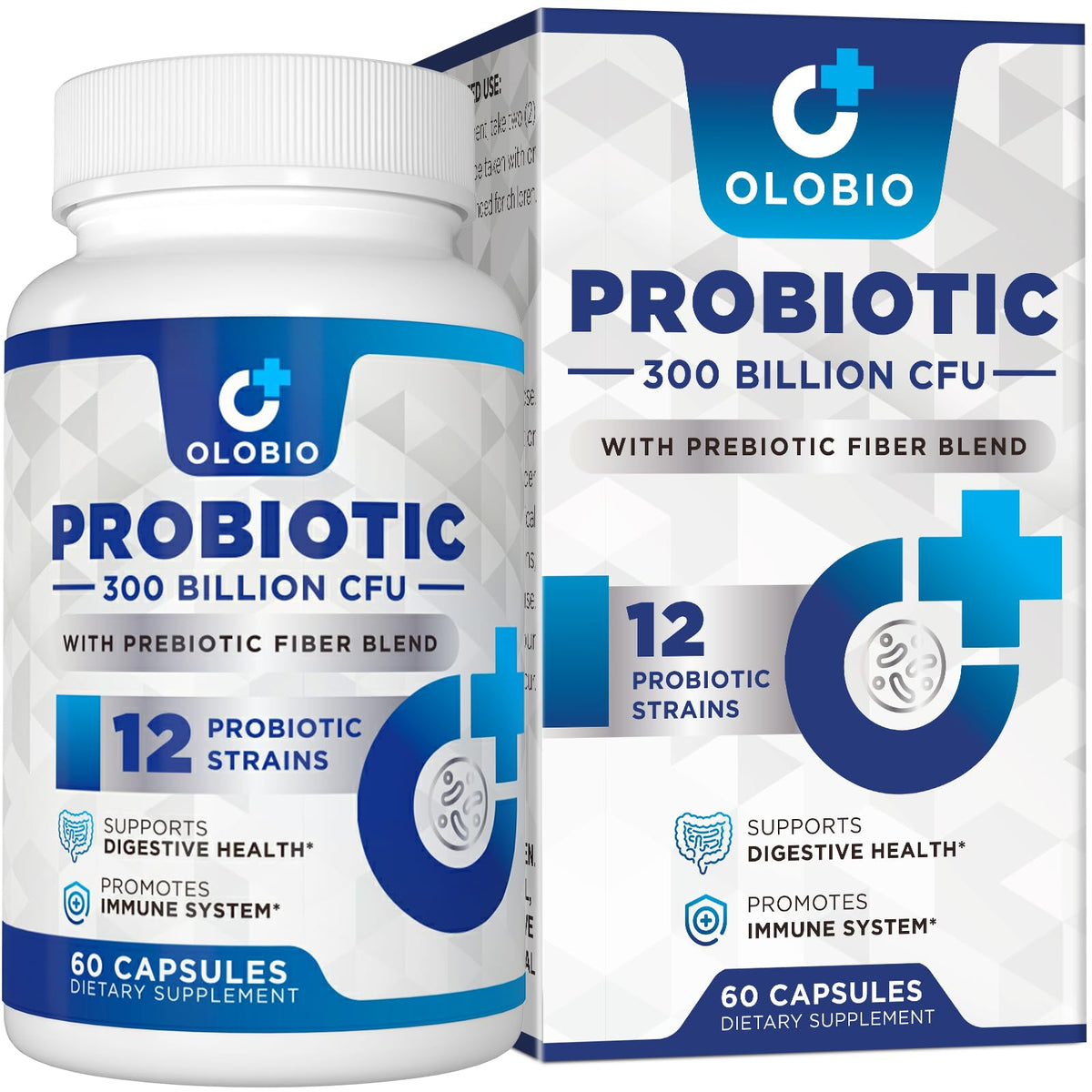 OLOBIO Probiotic Supplement 300 Billion CFUs front view