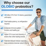 OLOBIO Probiotic Supplement capsule on a wooden surface