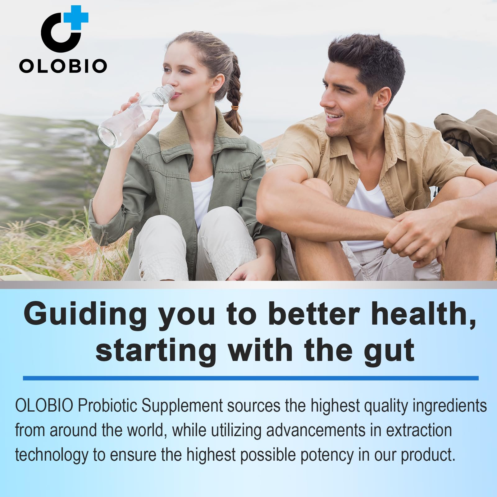 OLOBIO Probiotic Supplement capsules on a table