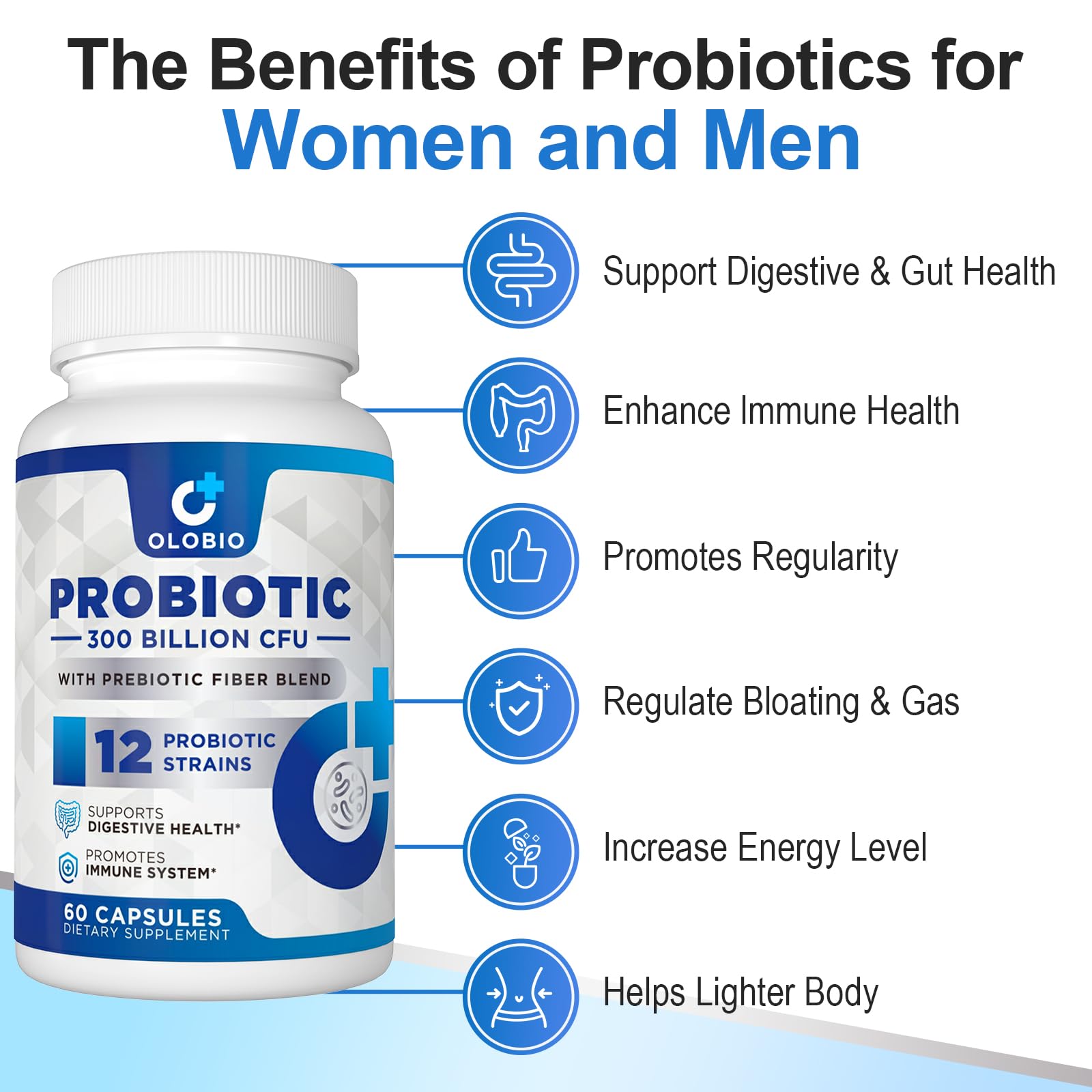OLOBIO Probiotic Supplement side view
