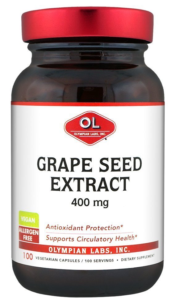Olympian Labs Grape Seed Extract 400mg 120 Capsules front view