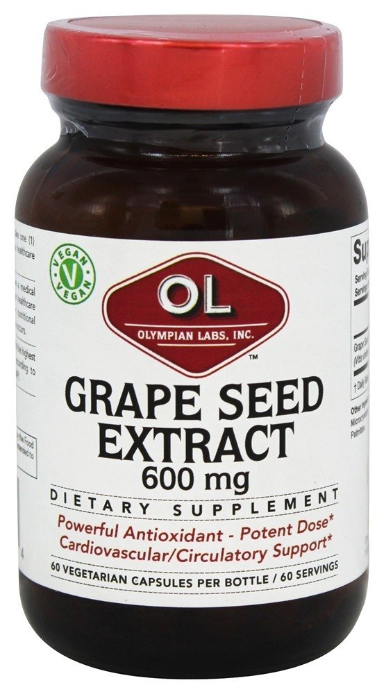 Olympian Labs Grape Seed Extract 95% Oligomeric Procyanidins front view